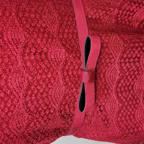 DANNY Nicole Fit and Flare Red Lace Dress - Picture 9 of 17